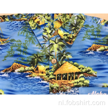 Heren Hawaiiaans strandshirt